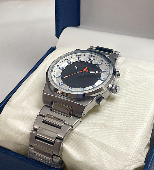 Success Way Dual Display Stainless Steel Watch